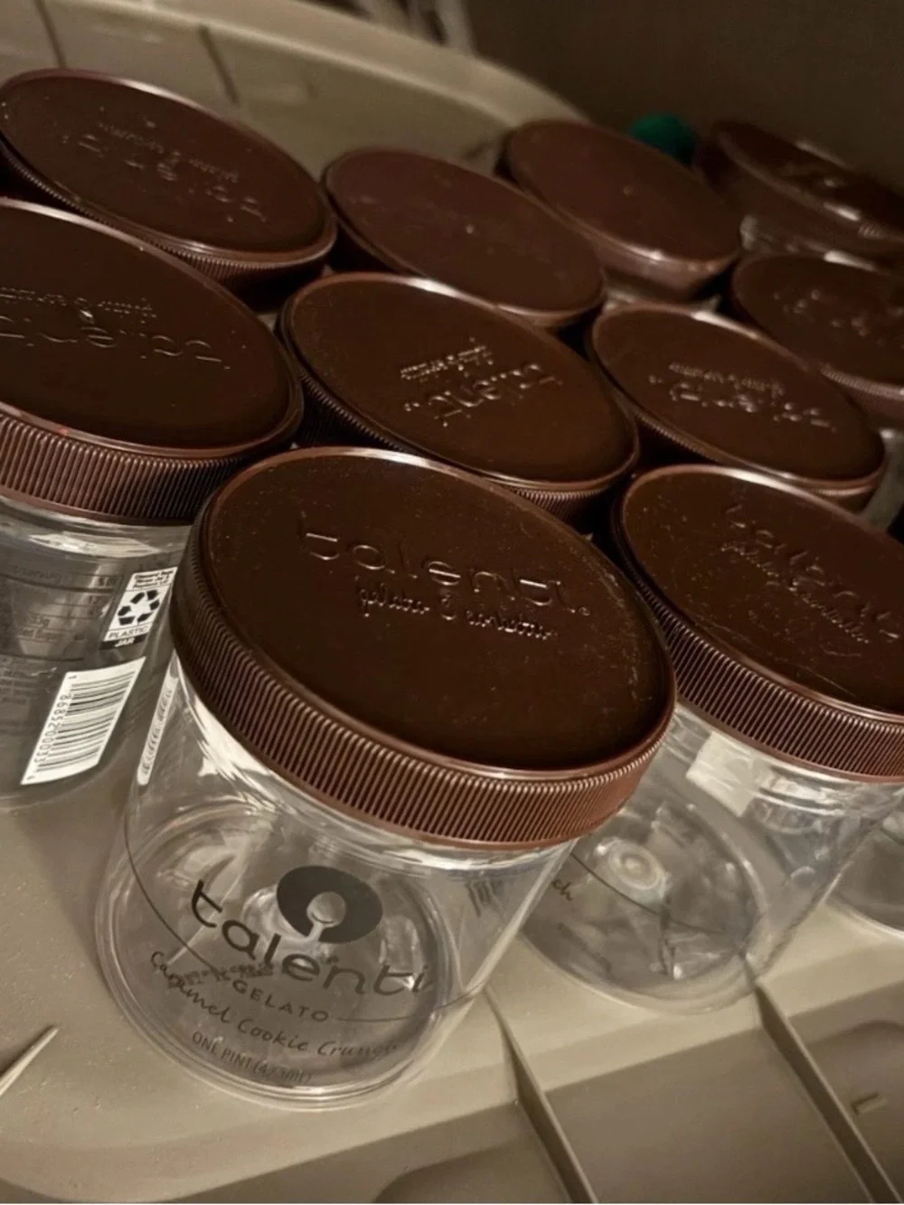 17 Clear Talenti Storage Jars with lid craft/storage